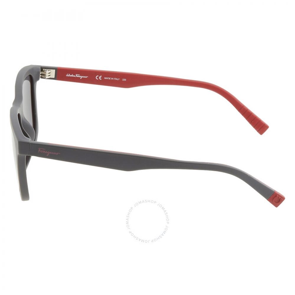 Salvatore Ferragamo Dark Grey Rectangular Men S SunglaSSeS Sf998S 038 57