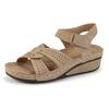 Summer new oversized breathable fish mouth exposed toe non slip casual one button sandals for mothers and women sandals