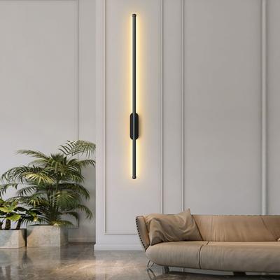 Gold Black Indoor LED Wall Lights Fixtures Wall Lamps Decro for Corridor Hall Kitchen Long Strip Wall Sconce for Bedroom Stairs