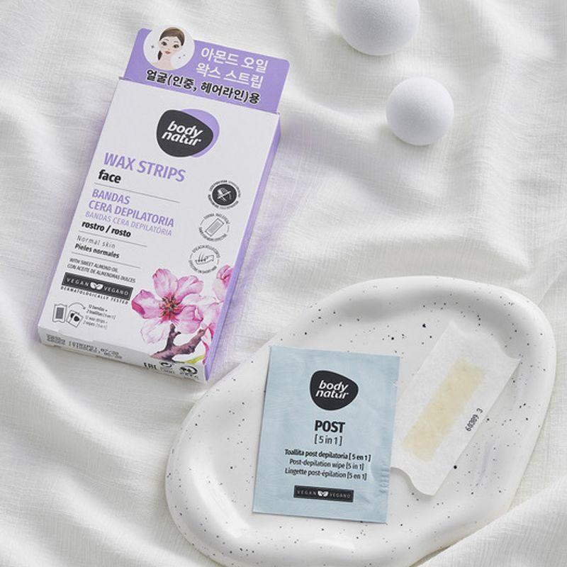 Body Nature Wax Strip Face Sweet Almond Oil single type