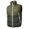 Men's Stand Collar Sleeveless Nylon Vest - Warm and Casual for Autumn/Winter