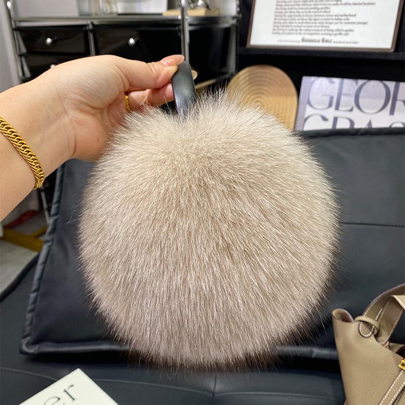 New Winter Real Fox Fur Earmuffs for Women Natural Fox Fur Scarves Dual Use Genuine Warmer Plush EarMuff Outdoor Solid Fur Scarf