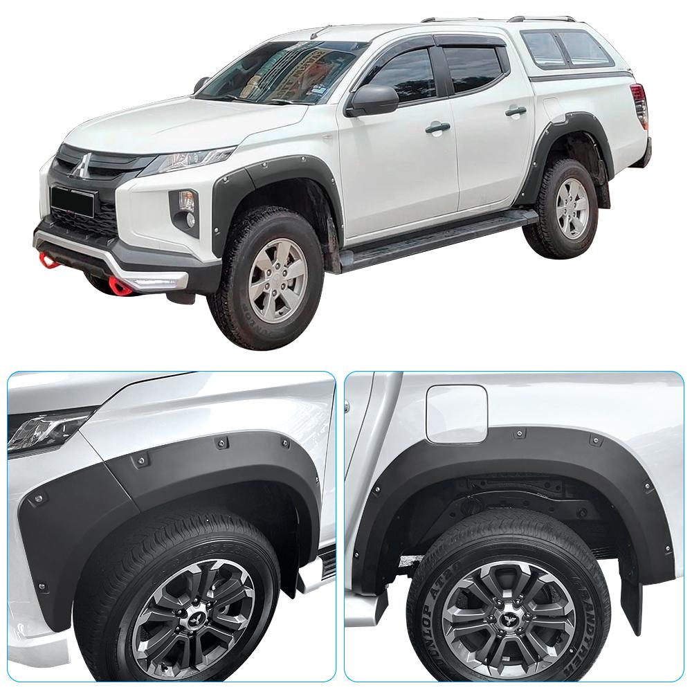 Fender Flares Wheel Arches Protection For Mitsubishi Triton 2019 2020 2025 2025 2025 Matte Black 4X4 Car Accessories Bolt Style