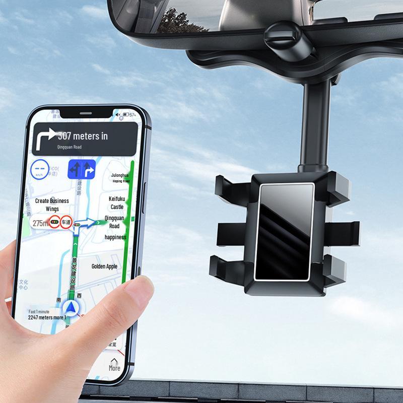 2025 Car Rearview Mirror Phone Mount & Navigation Recorder Bracket