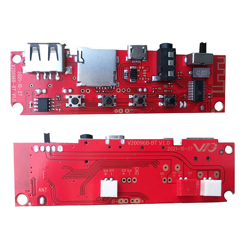 Bluetooth-Audioplatine mit Kabeln Bluetooth-Modul-Verstärkerplatine DIY-Bluetooth-Modul mit Ladeanschluss
