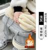 Light Gray Sweatpants Women's Autumn and Winter New High-waisted Small Loose Casual Narrow Version Straight-leg Pants Fleece Sweatpants
