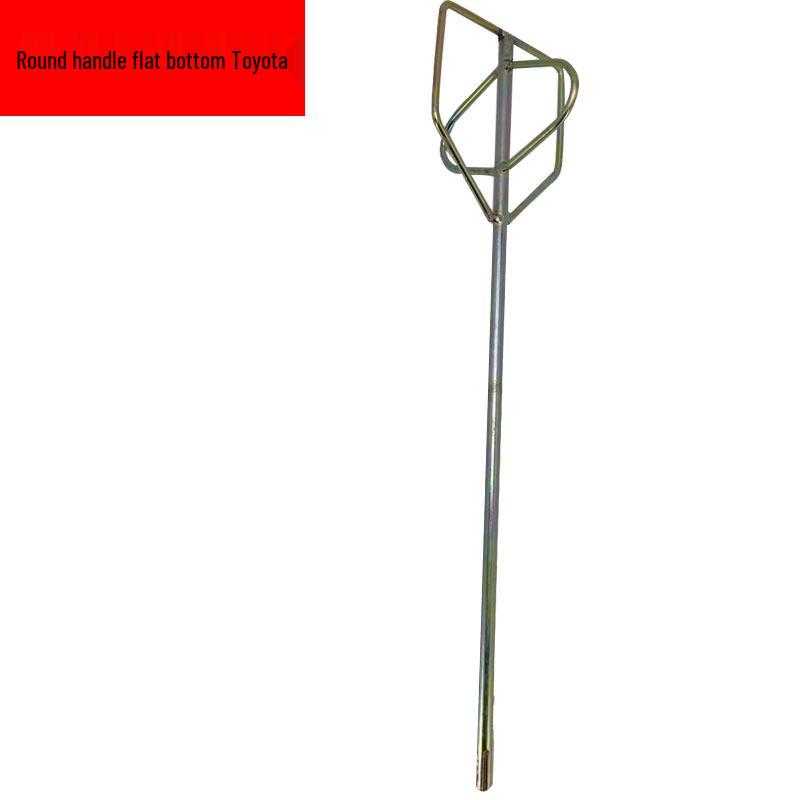 Steel Mixing Rod for Paint and Putty - Two-Pit, Two-Groove Design