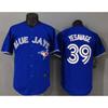 Men Women Baseball Jersey Style Knit Cardigan Short Sleeve Blue Jays 39 Embroidered Sportswear Casual Top