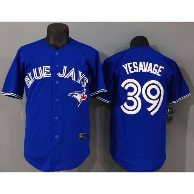 Men Women Baseball Jersey Style Knit Cardigan Short Sleeve Blue Jays 39 Embroidered Sportswear Casual Top