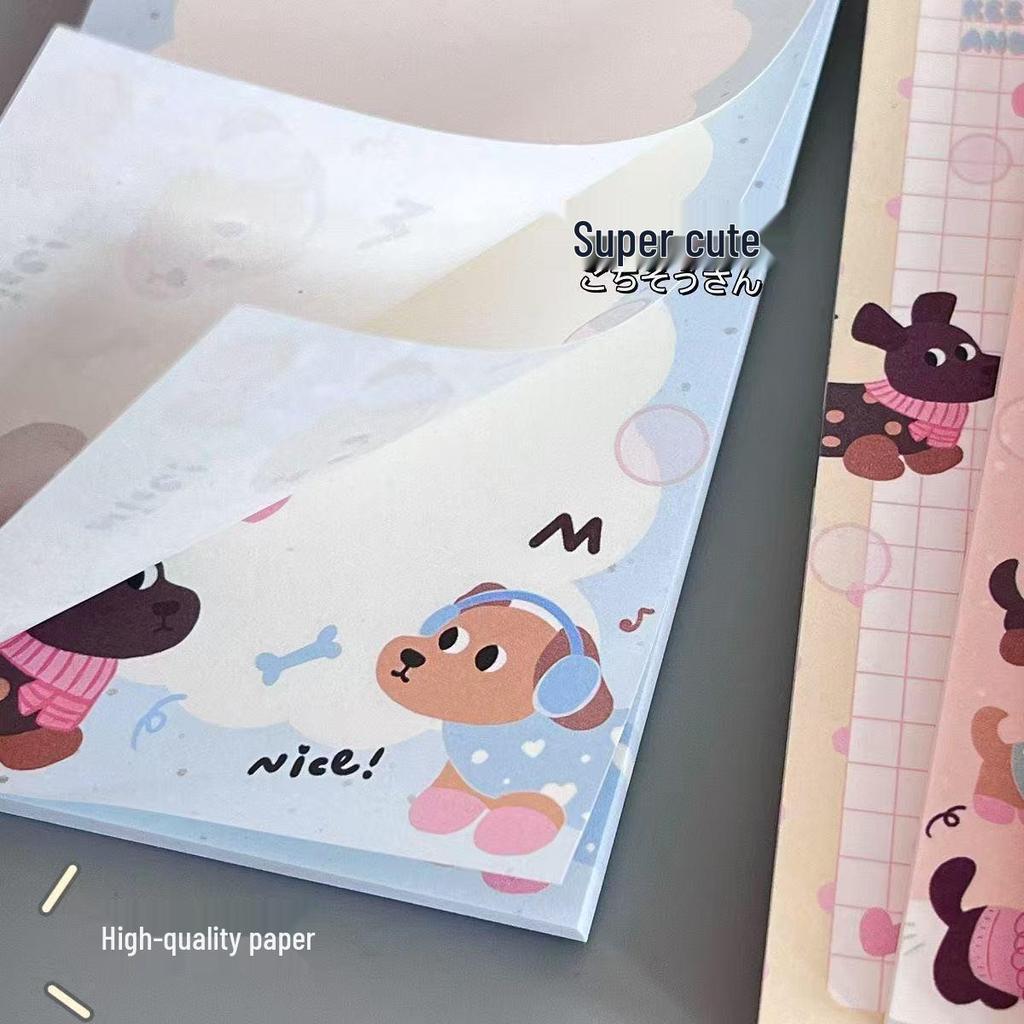 Newcomer Special: Get 3 Cute Sausage Puppy Memo Pads - Perfect for Students!