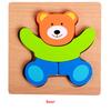 Children Wooden Toy Fruit Animals Transportation 3D Jigsaw Puzzle