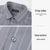 Men's Vertical Stripe Jacquard Short Sleeve Shirt