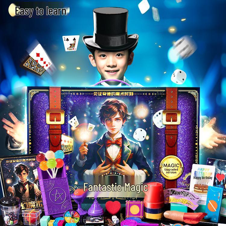Children's Magic Tricks Gift Box Set for Boys and Girls - 2025 Children's Day