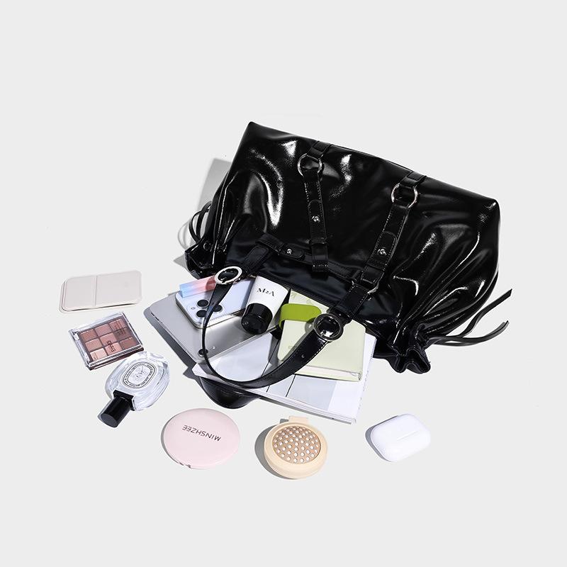 American Retro New Single Shoulder Crossbody Bag Casual Large Capacity Bag 2025 New Luggage Bag Handheld Tote Women's Bag