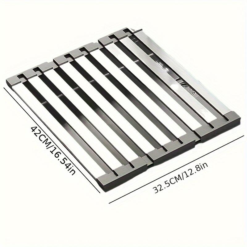 304 Stainless Steel Dish Drain Rack Multi Functional Drain Rack High Temperature Resistant Sink Organizer Kitchens Accessories