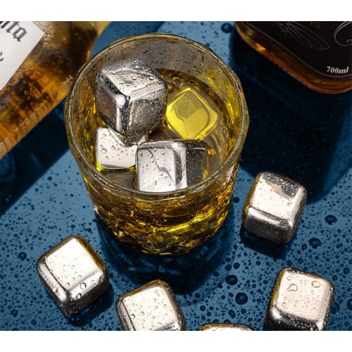 Duwanlhridh Titanium Ice Packs, Ice Cubes, Ice Balls, No-Melt Ice, Rapid Cooling, Reusable, Long-Lasting Cold, Perfect for Cocktails, Juice, Whiskey,