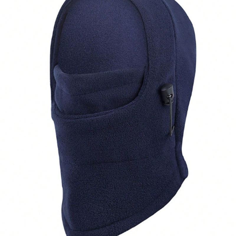 1 st vindtät tjock varm mössa unisex vinter utomhussport kamouflage multifunktionell fleece huvudskydd mjuk varm ridmask hatt