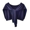 Korean Cashmere Wool Knit Women Fake Collar Shawl Summer Air Conditioned Shoulder Protect Cervical Spine Thicken Warm Scarf Q36
