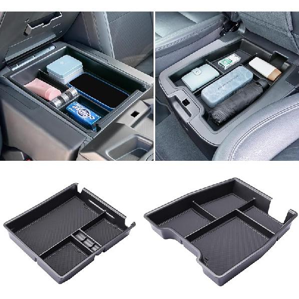 Center Console Organizer Tray Compatible With -2025 2026 Chevrolet Silverado/GMC Sierra 1500, -2026 Silverado/Sierra 2500HD 3500HD, Armrest Storage