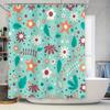 Bright Chic Bathroom Shower Curtain With Floral Patterns Modern Waterproof Decoration For Home Bathrooms Multiple Colors Availab
