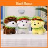Plush Hamburger Dog Keychain With Pp Cotton Filling For Kids And Adults