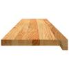 Vidaxl Stopnie Schodowe, 4 Szt. Brązowe 110X25X2Cm Lite Drewno Dębowe