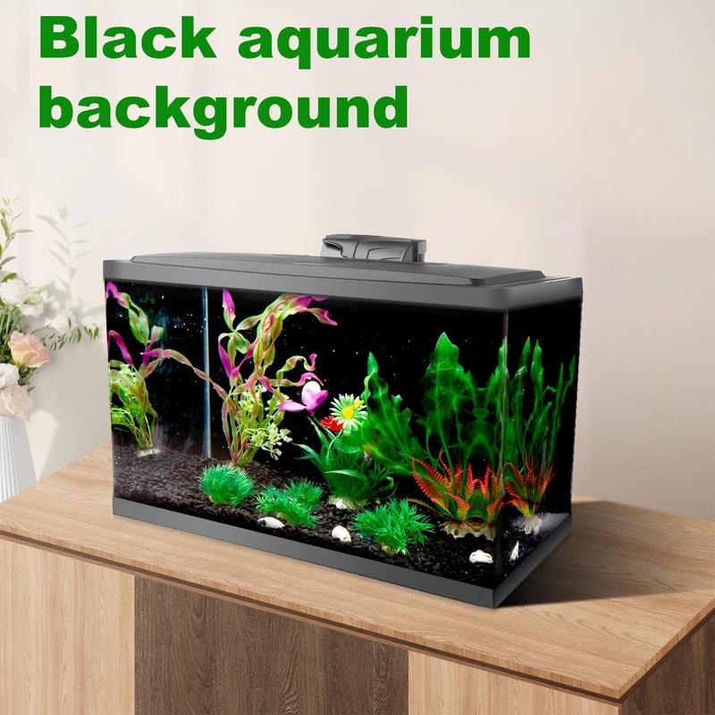 Black Aquarium Background Static Sticker PVC Fish Tank Background Wallpaper Fish Tank Poster Aquarium Wallpaper Decoration
