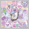 50 Pastel Magic Stickers - Cute Dreamy Pink Waterproof Cartoon Decor for Journals