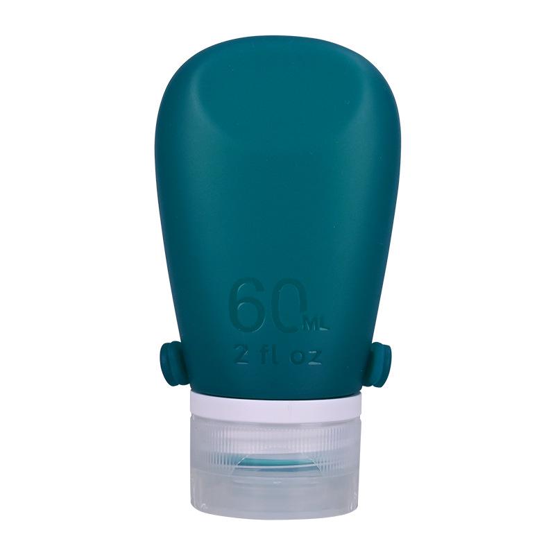 Portable Refillable Silicone Travel Bottles Set for Shampoo, Shower Gel, Lotion, Makeup Remover, and Skincare.