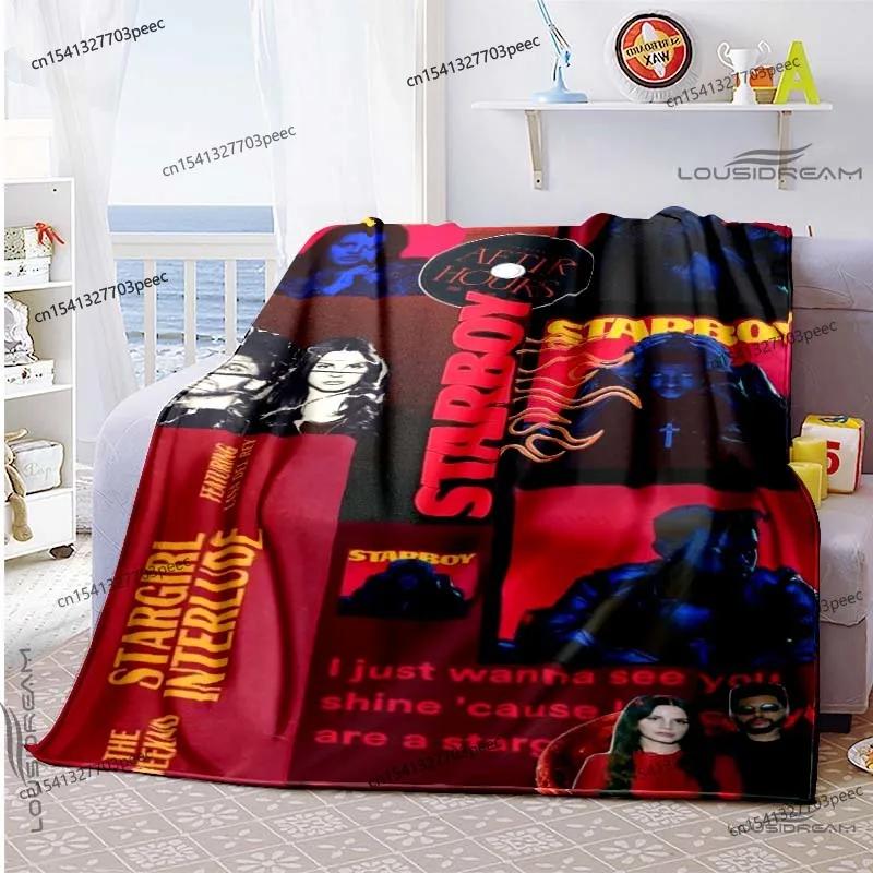 The Weeknd Fashionable Flannel Blanket Soft Warm Blanket Throw Blanket for Living Room Bedroom Bed Sofa Office Picnic Blanket