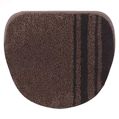 Senko Madison WC-Deckelbezug mit Klebeband Kurz 16716 M+home Blatt, Mehrtyp, Länge, Braun,