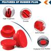 CheeMuii 20 PCS Hubcap Rubber Plugs 1-1/8" Wheel Fit For Trailer Hub Cap Replace Stemco 359-5990 Fit For Stemco 343-4009 343-4024 Etc