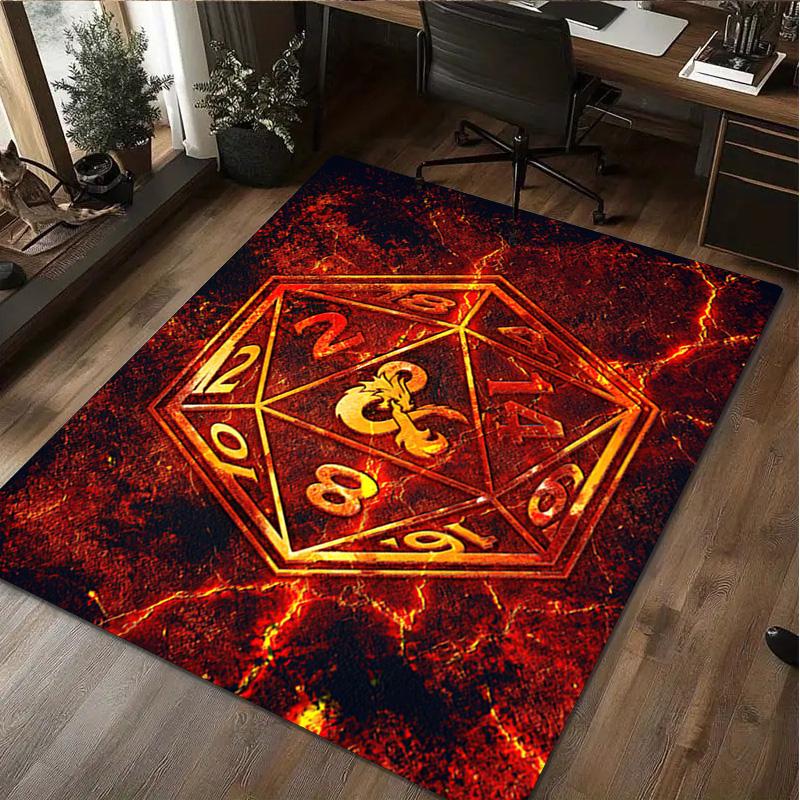 1Pc Dungeons Dragons Rug - home decoration Carpet For Living Room Bedroom Flooring Computer Chair Area Rug