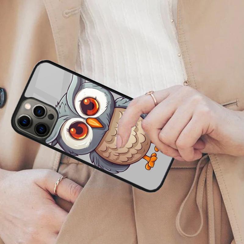 Cartoon Owl Magnetic Phone Case For APPLE iPhone 17 Air 16 14 13 12 Pro Max 15 Plus Wireless Charge With MagSafe Cover