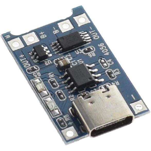 HiLetgo 3pcs TP4056 Type-c USB 5V 1A 18650 Lithium Battery Charger Module Charging Board with Dual Protection Functions