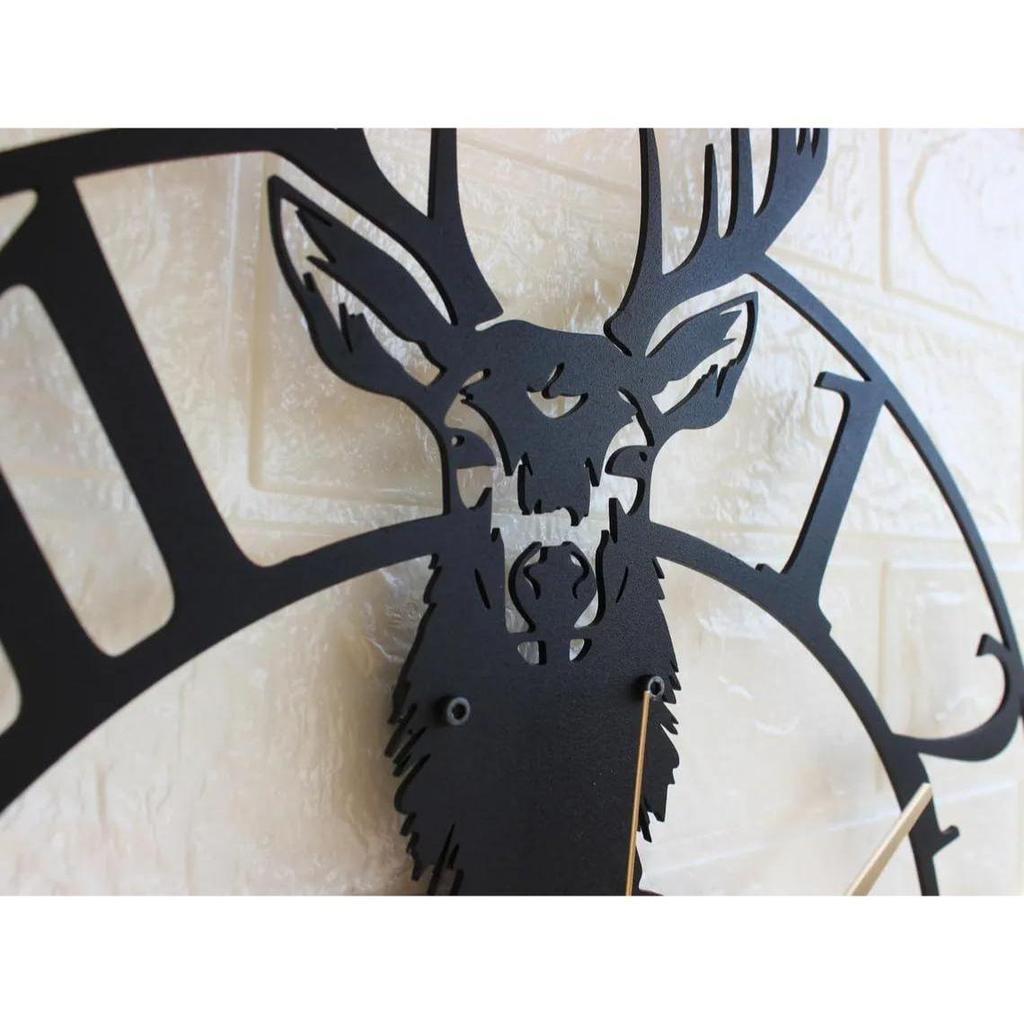 Stylish Metal Wall Clock for Living Room, Bedroom, Office, Kitchen, Home and Hall | Antique Fancy Big Size Modern Wall Watch for Home Decor (60CM)