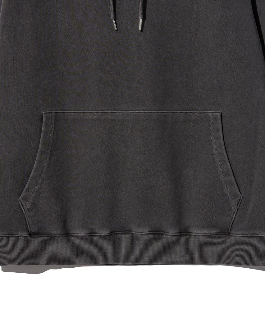GAKKAI UNIONS Ethnic Sleeve Pigment Hoodie Charcoal