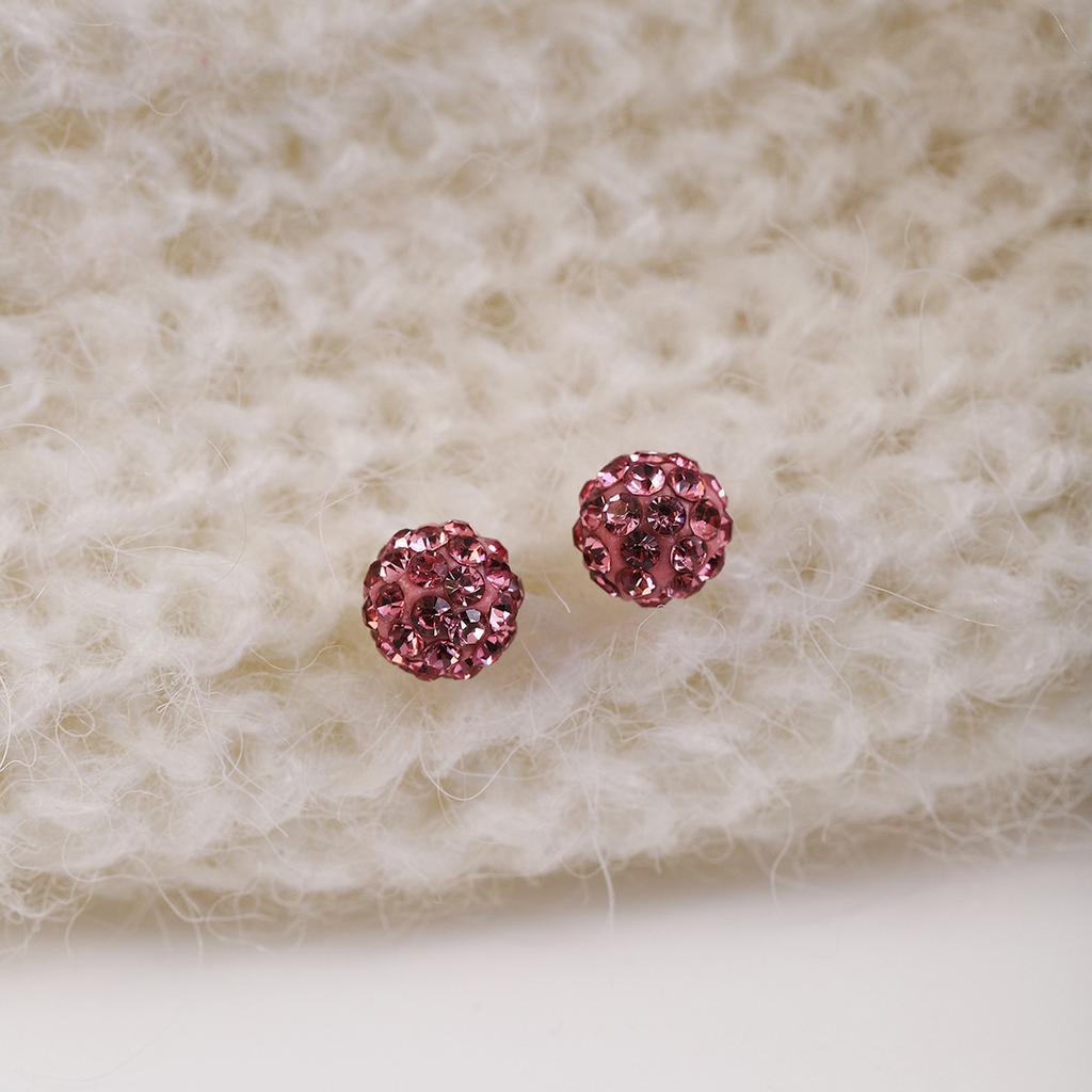 Super Flash Multi-Color Rhinestone Shambhala Stud Earrings, Light Luxury High-End Celebrity Style Fashion Temperament Earrings