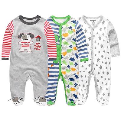 Neugeborene Baby Mädchen Jungen Kleidung Baumwolle Langarm Klettern Strampler Kleidung
