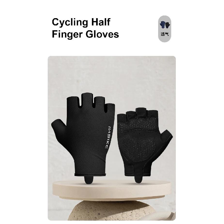 INBIKE Neue Herren Sommer Fahrradhandschuhe Halbfinger MTB Handschuhe Mountainbike Atmungsaktiv Fitnessstudio Sport Handschuhe Fahrradzubehör