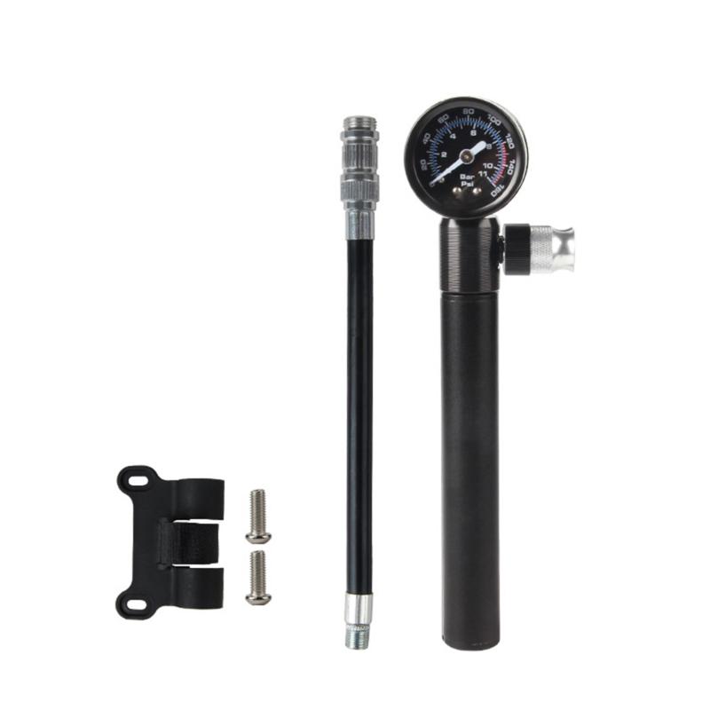 

160PSI Road Bike Pump Portable Compacts Hand Air pumps Inflator with Gauge Bicycles Tire Inflator Cycling Accessories