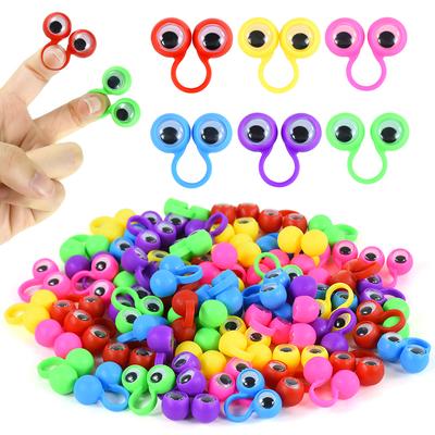 10/20 Stück Bunte Fingerpuppen Plastikring Wackelaugen Kindergeburtstagsparty Gastgeschenke Goodie Bag Füller Piñata Füllung Spielzeug