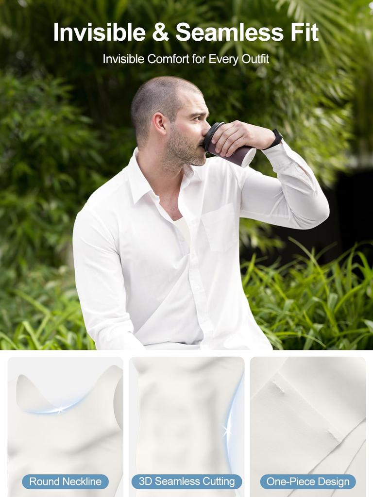 Compression Tank Tops for Cooling Compression Inner Compression Base Sleeveless Tightens Abdominal M [Odoland] 3-Pack Men, Shirt, Layer, Vest,