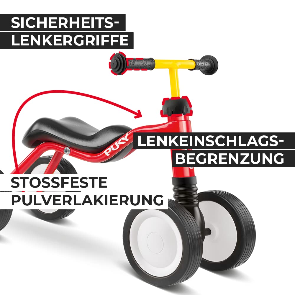 Official Japanese PUKY in the July 2025 issue of Monthly Pukky Wutsch Red 3029 kick bike for ages and up [PUKY Distributor] "Featured Kuyon" 4-wheel