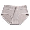 Female Summer Striped Cotton Pure Cotton Crotch Antibacterial Abdominal Lift Hip Breathable High Waist Briefs