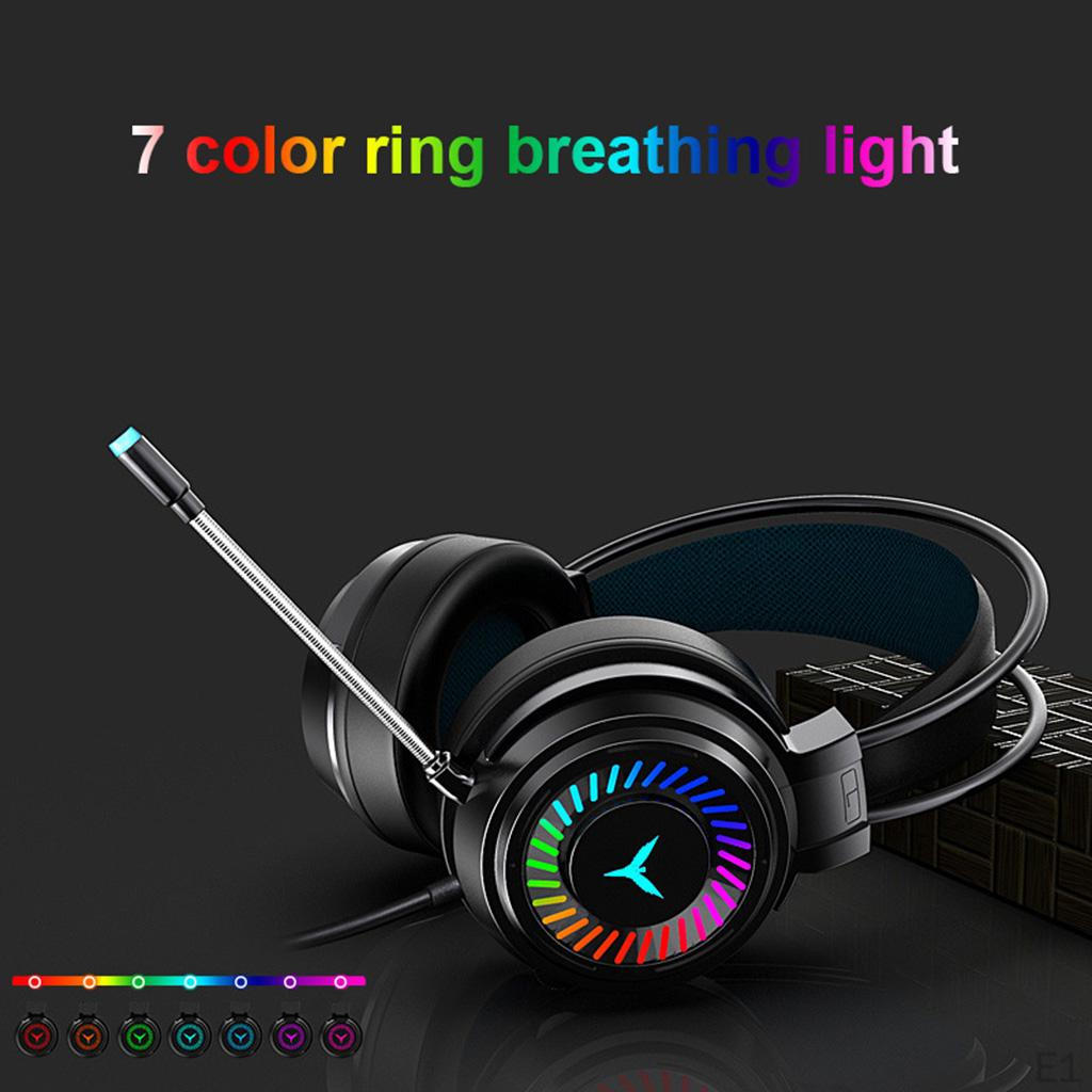 3.5mm Gaming Headset W/ Light Headphone Stereo Surround for PC/Laptop