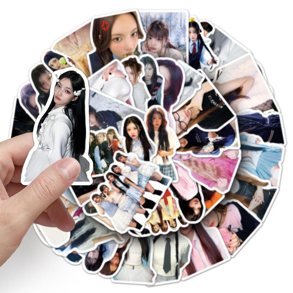 51 ILLIT Graffiti Stickers: Personalized Korean Girl Group Minju Decor for Water Bottles & Phone Cases