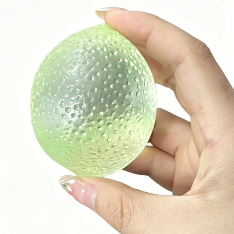 Transparent Lemon Maltose Squishy Toy Soft Slow Rising Fruit Squishy Ball Stress Relief Fidget Toy for Anxiety Gift Desk Decor