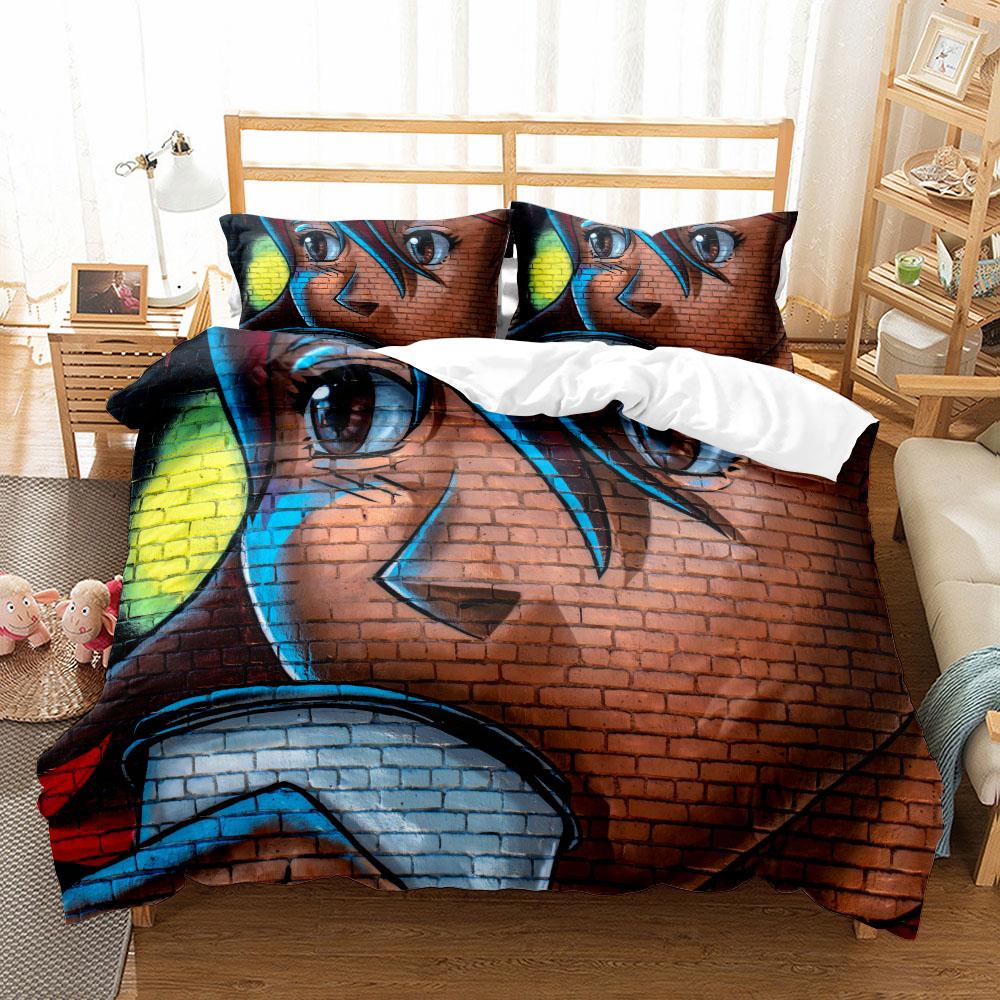 Aurora Chiken Comforter Cover Package Without Sheet King Size Queen Dimension Double Size Full Single Size Single Size Size Bed Linen Package