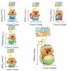 Kawaii Cartoon Plush Capybara Keychain Island Style Cute Doll Pendant Bag Hanging Ornaments Car Keyring
